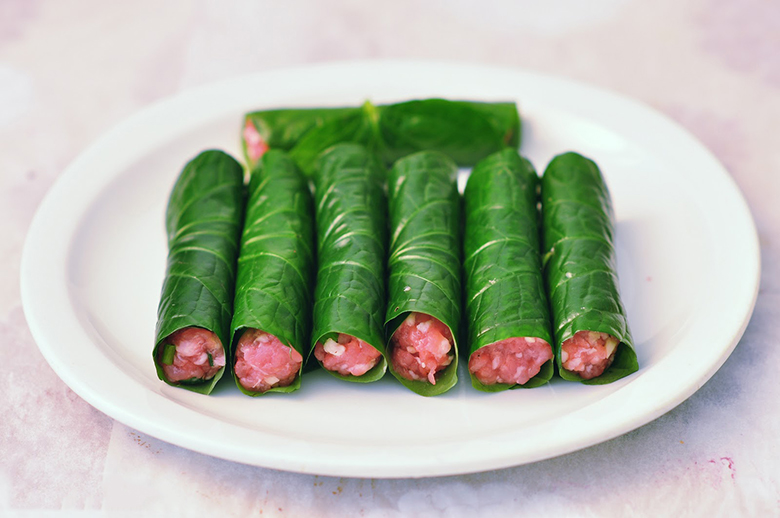 Bò cuộn lá lốt